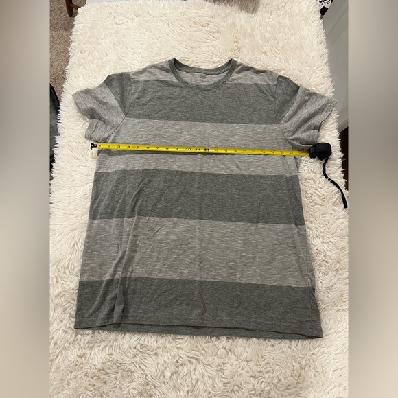 Goodfellow & Co Other - Goodfellow Co Mens L Grey Striped Short Sleeve Casual Crewneck Shirt